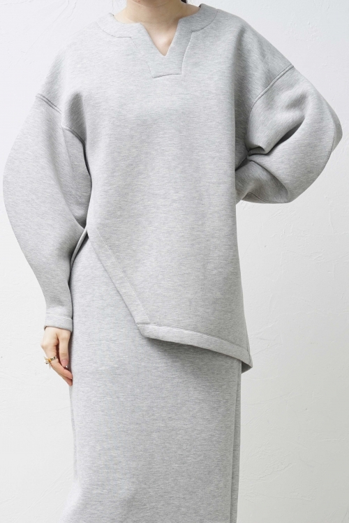 JERSEY ASYMMETRY DESIGN TOP/ダンボールアシメデザイントップス
