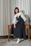 MERMAID SILHOUETTE JUMPER SKIRT/マーメイドシルエットジャンパースカート