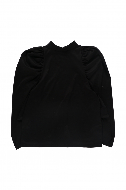 POWER SHOULDER CUT BLOUSE