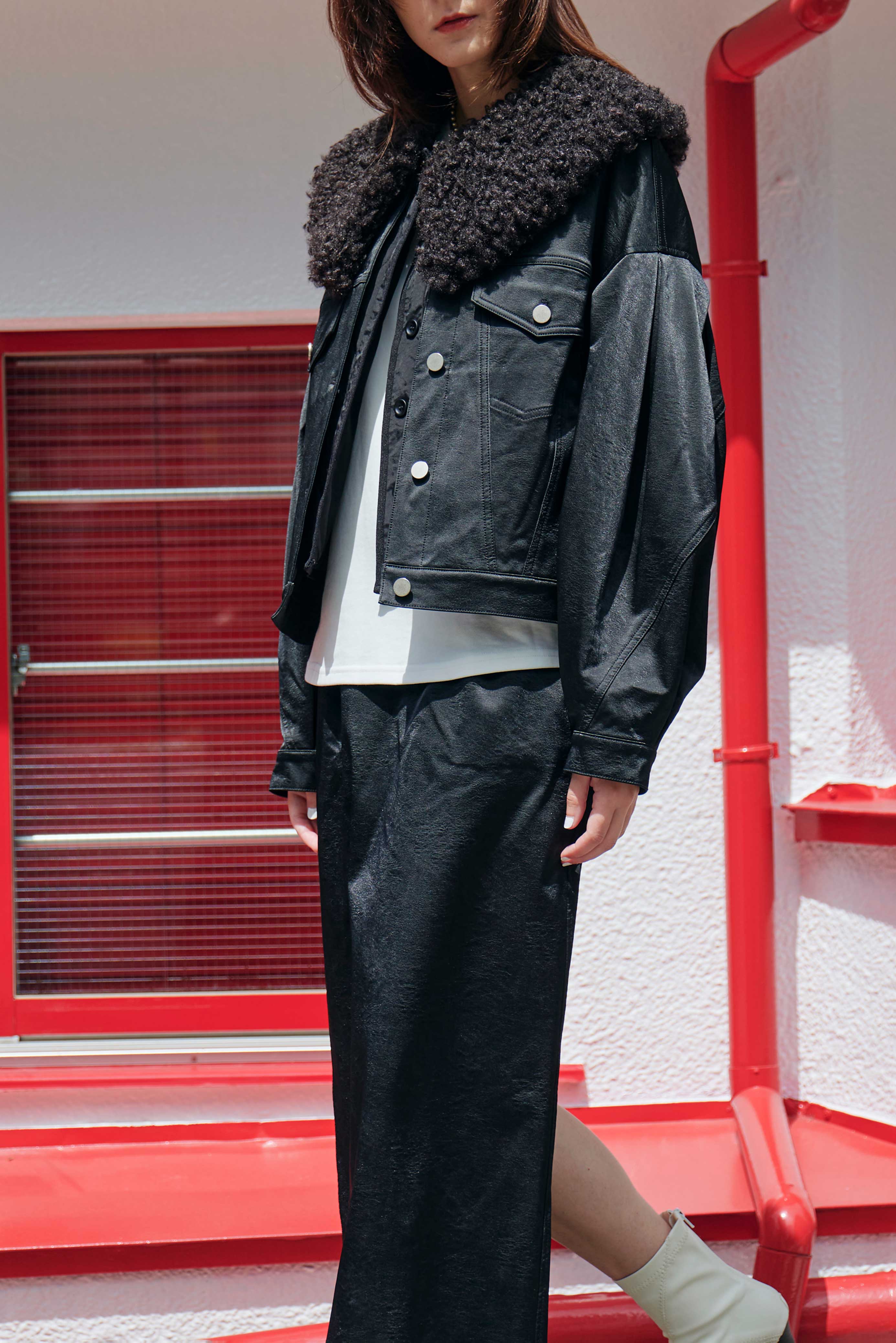 BANANA SLEEVES NO COLLAR JACKET/バナナスリーブノーカラージャケット