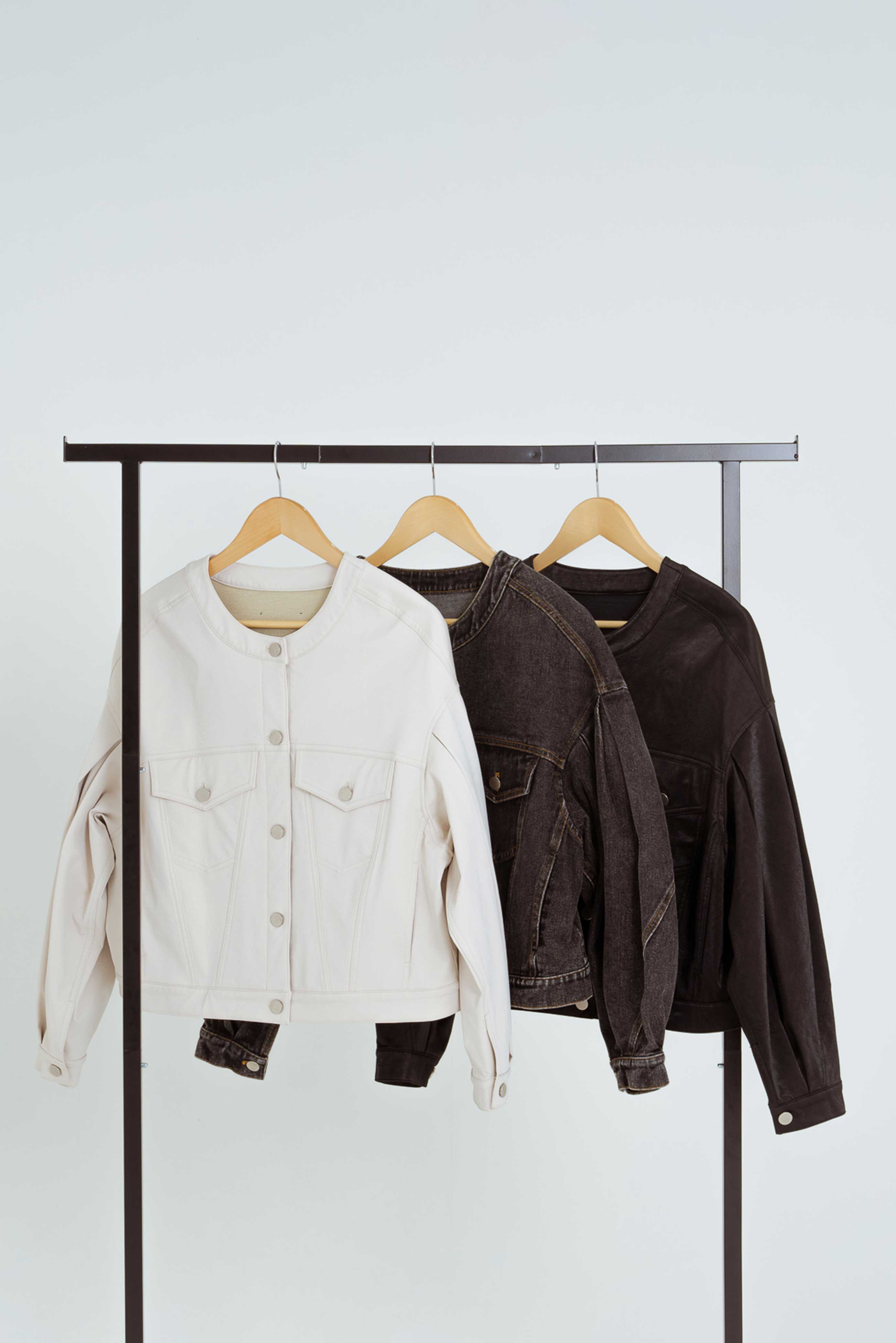 BANANA SLEEVES NO COLLAR JACKET/バナナスリーブノーカラージャケット