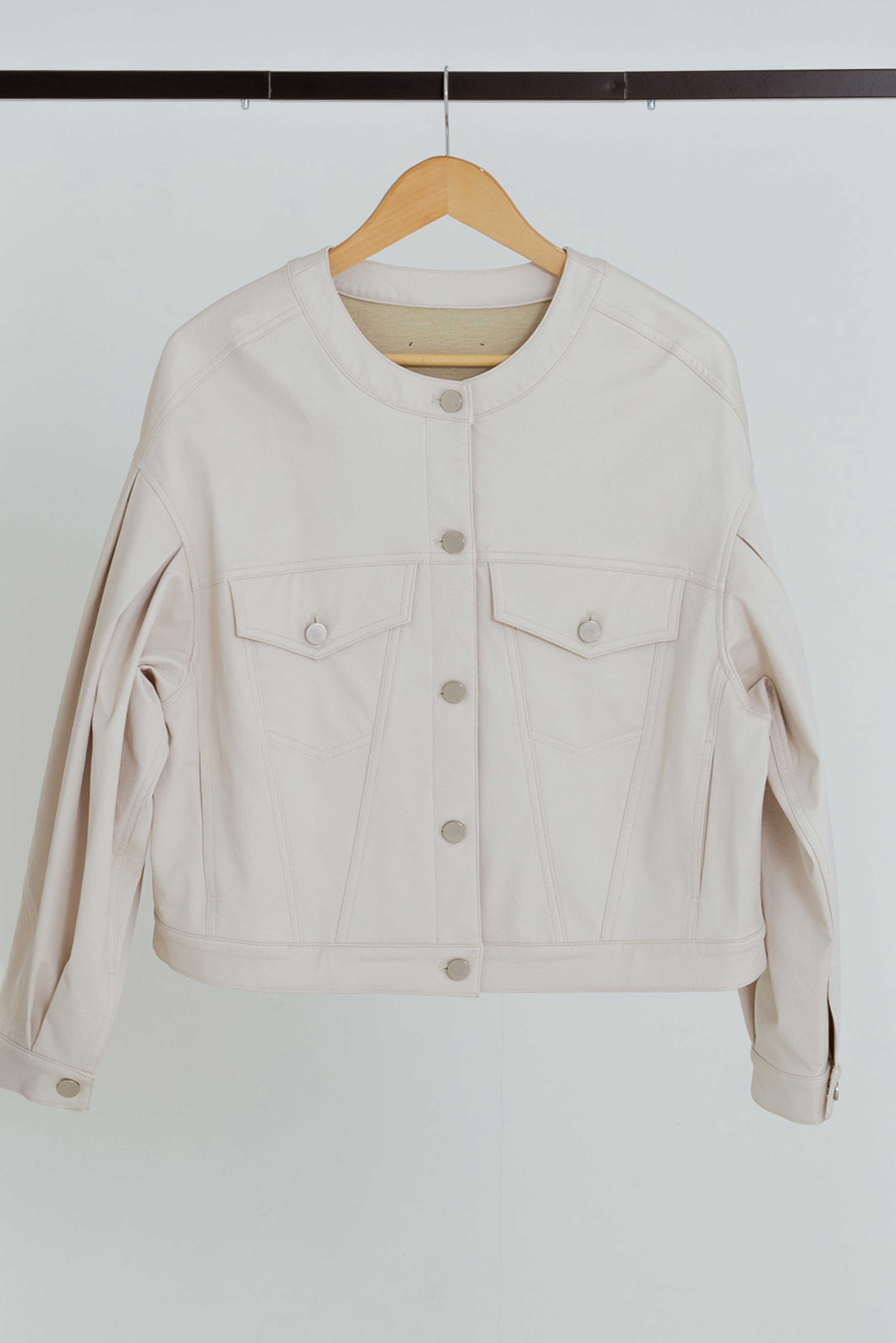 BANANA SLEEVES NO COLLAR JACKET/バナナスリーブノーカラージャケット