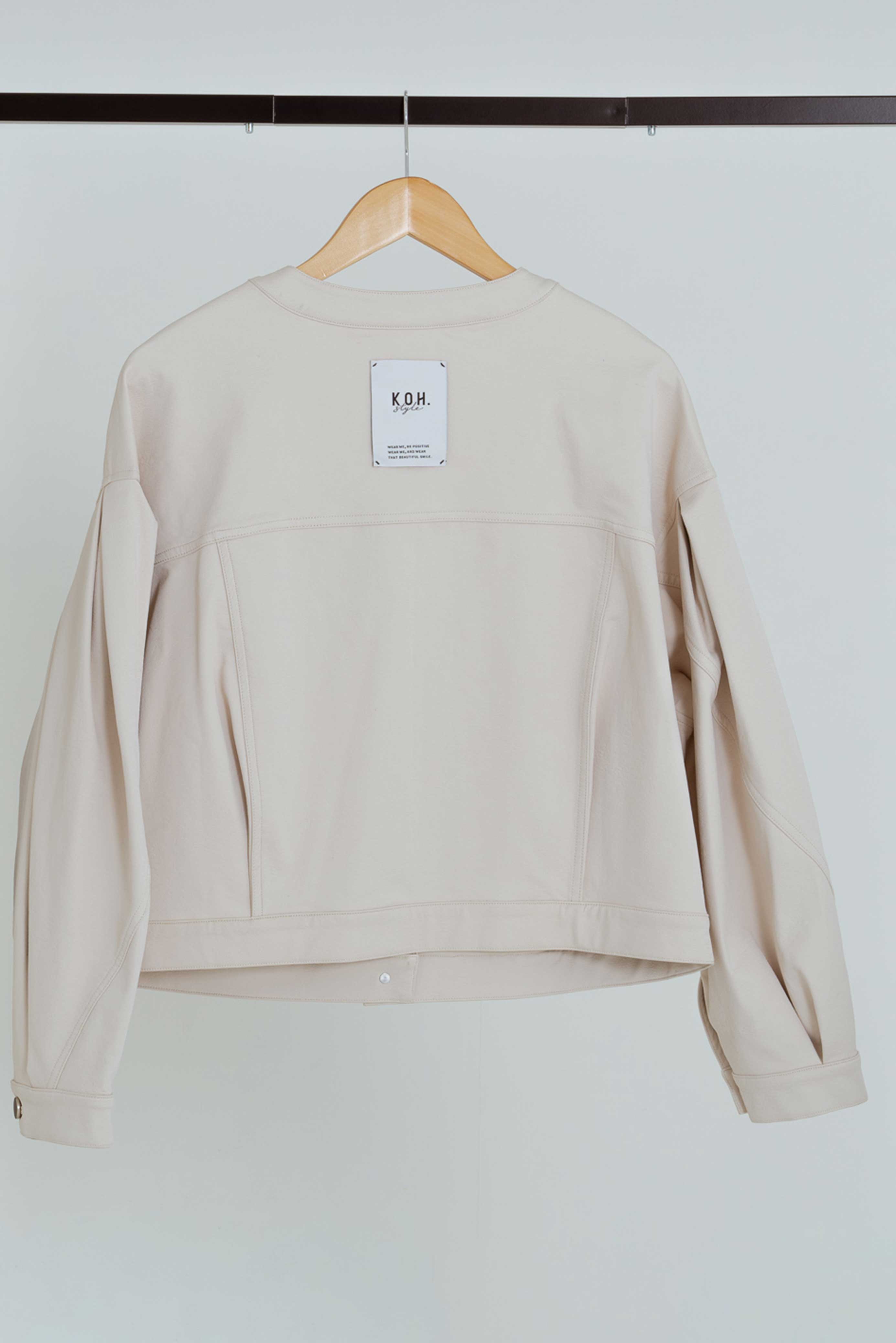 BANANA SLEEVES NO COLLAR JACKET/バナナスリーブノーカラージャケット