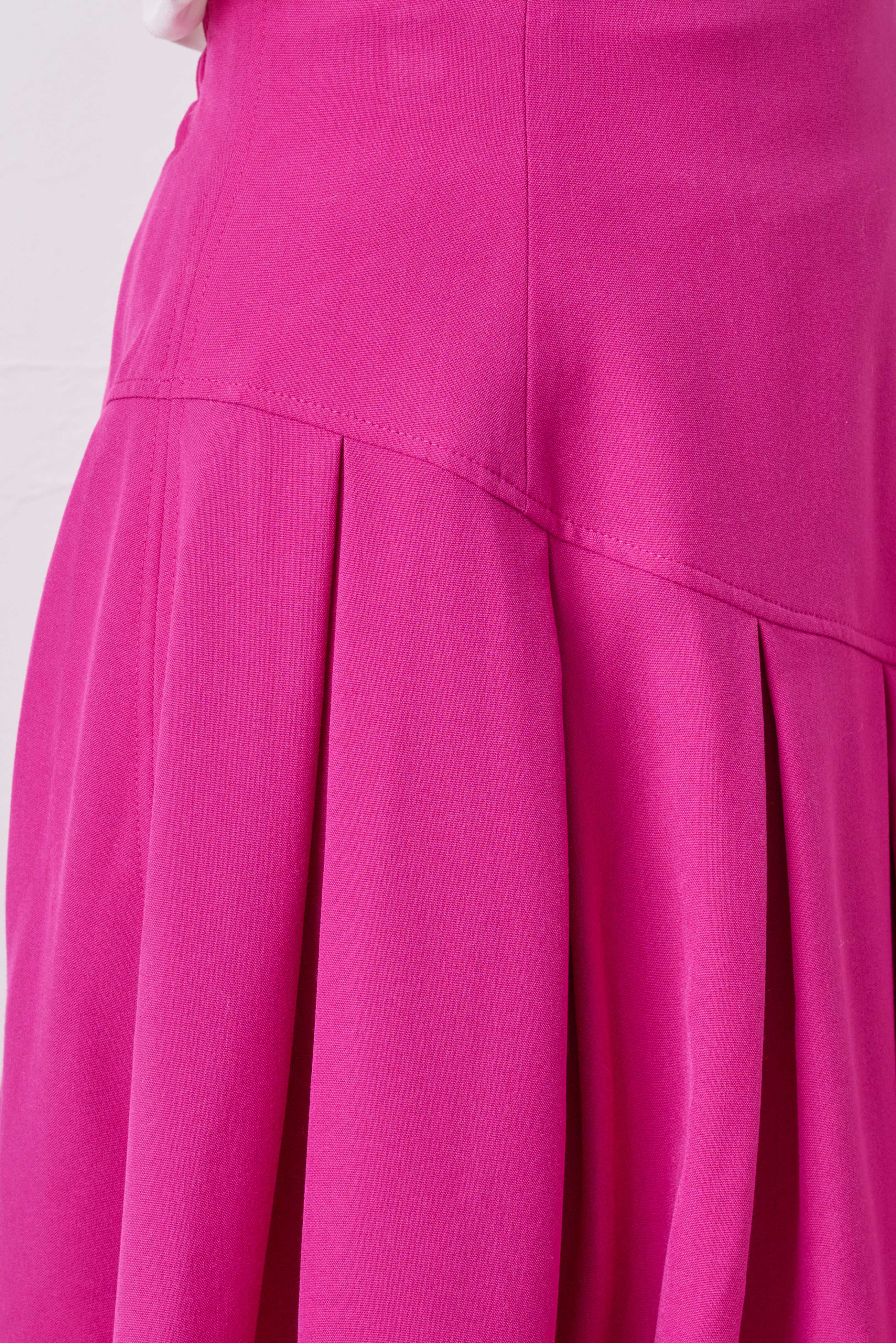 IRREGULAR-HEM PLEATS SKIRT/イレヘムプリーツスカート