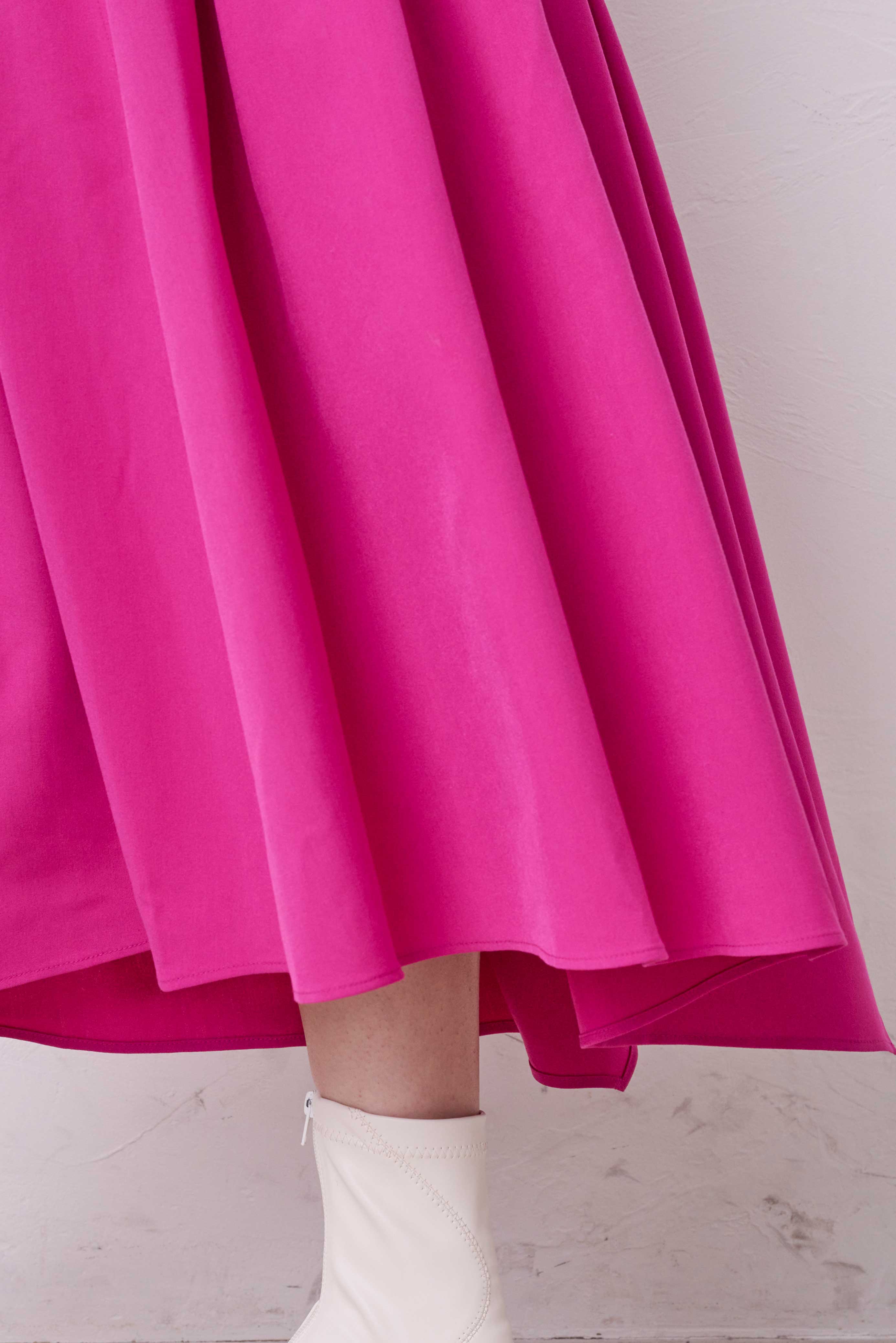 IRREGULAR-HEM PLEATS SKIRT/イレヘムプリーツスカート