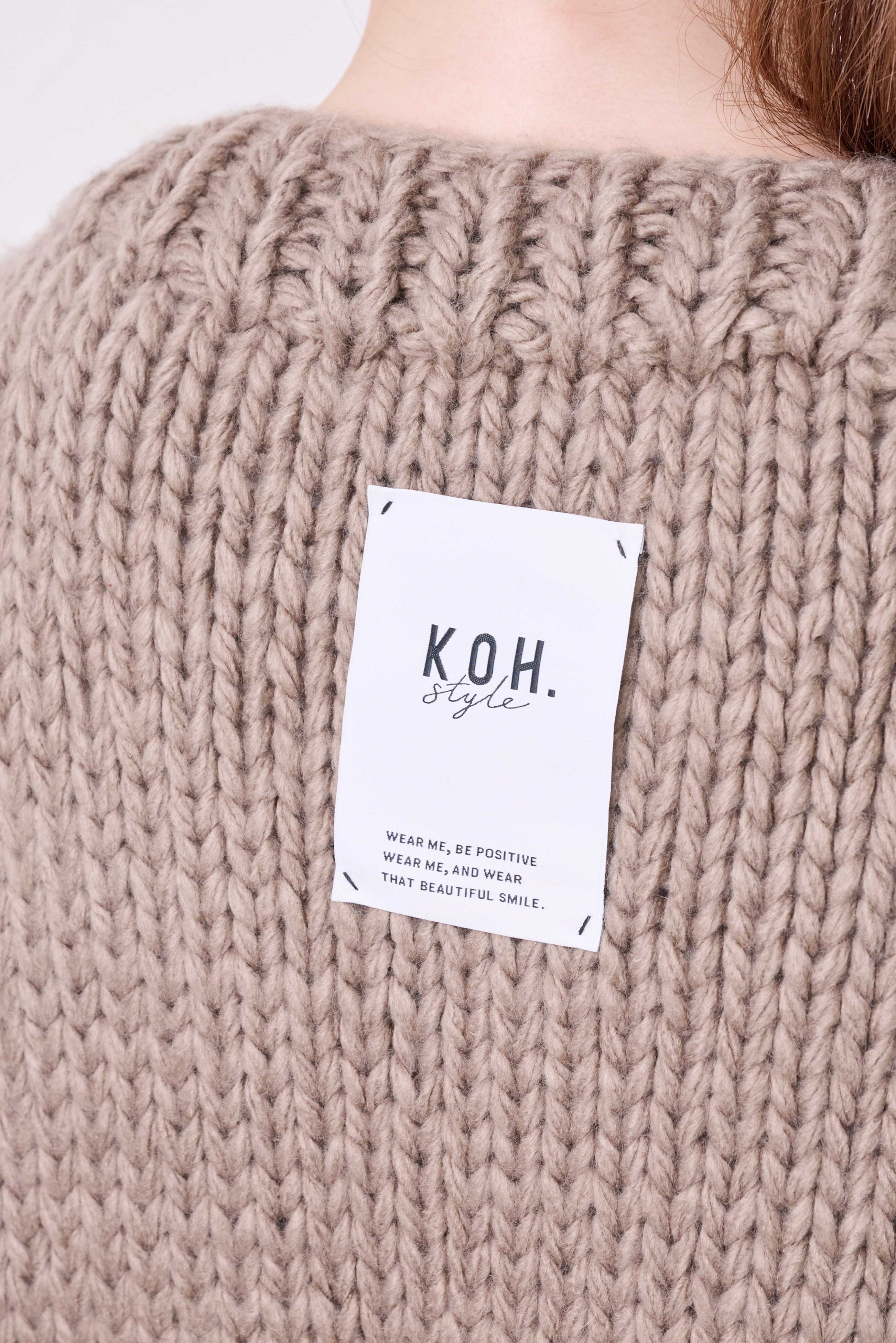 OVERSIZED HAND KNITTED COAT/オーバーサイズハンドニットコート