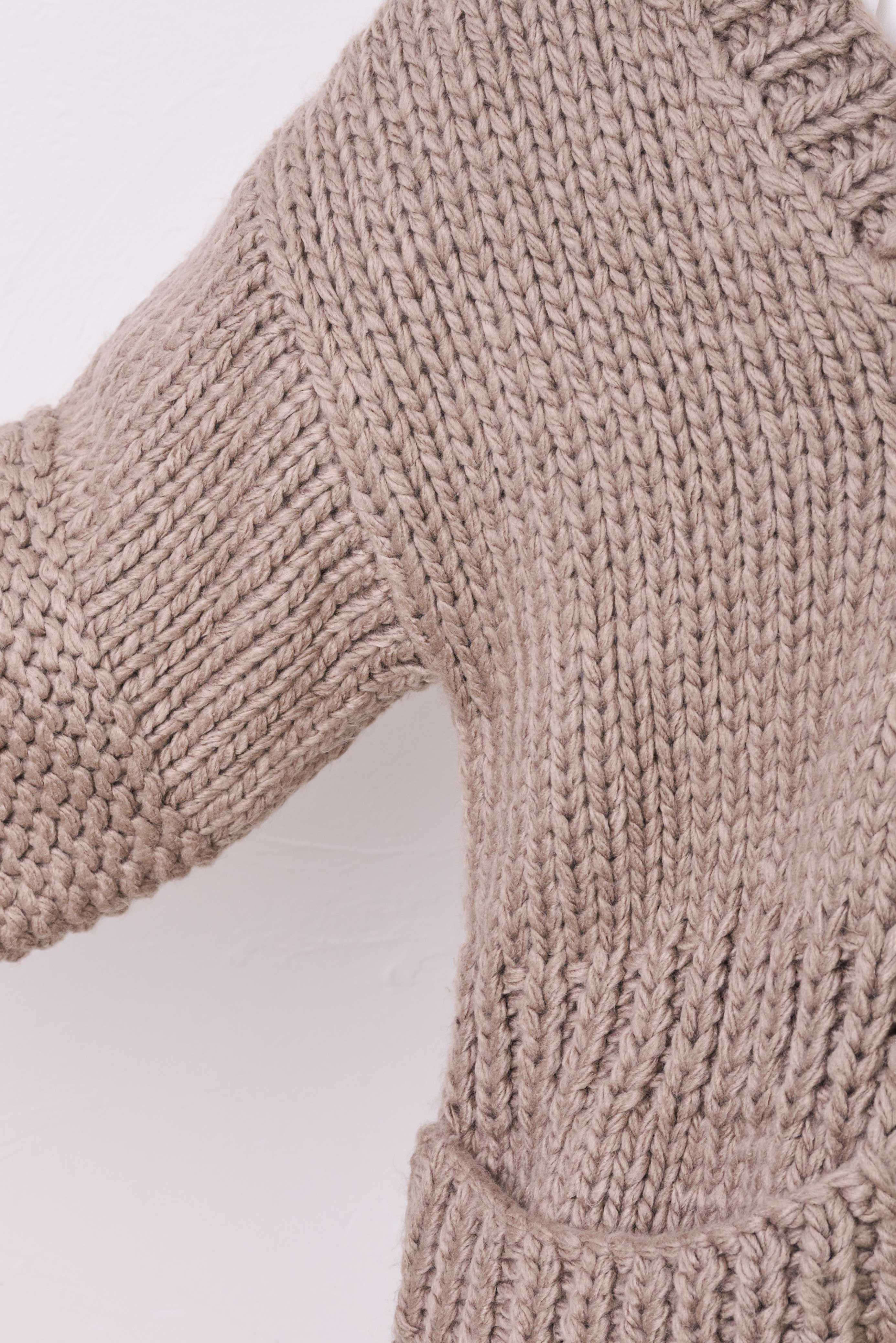 OVERSIZED HAND KNITTED COAT/オーバーサイズハンドニットコート