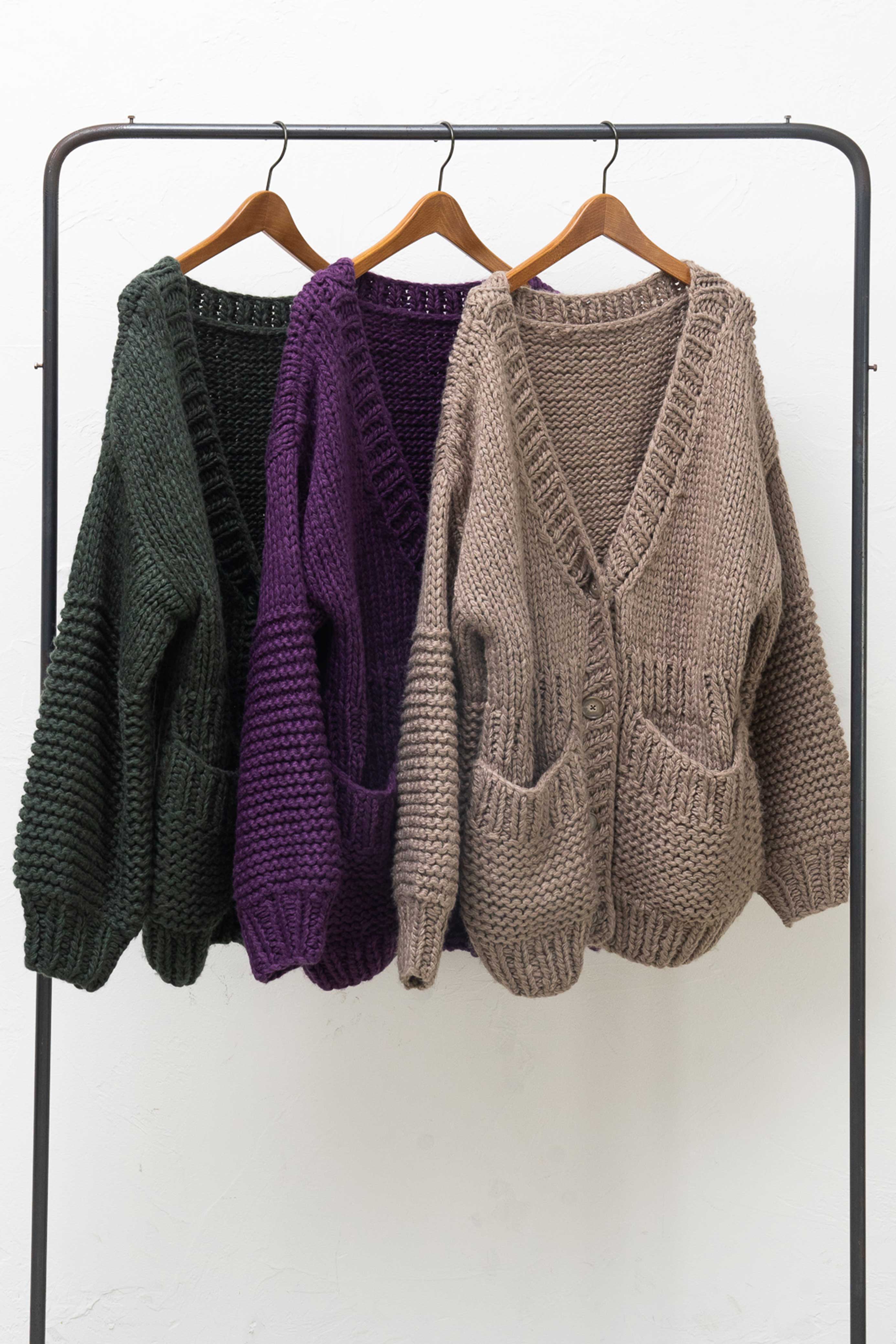 OVERSIZED HAND KNITTED COAT/オーバーサイズハンドニットコート