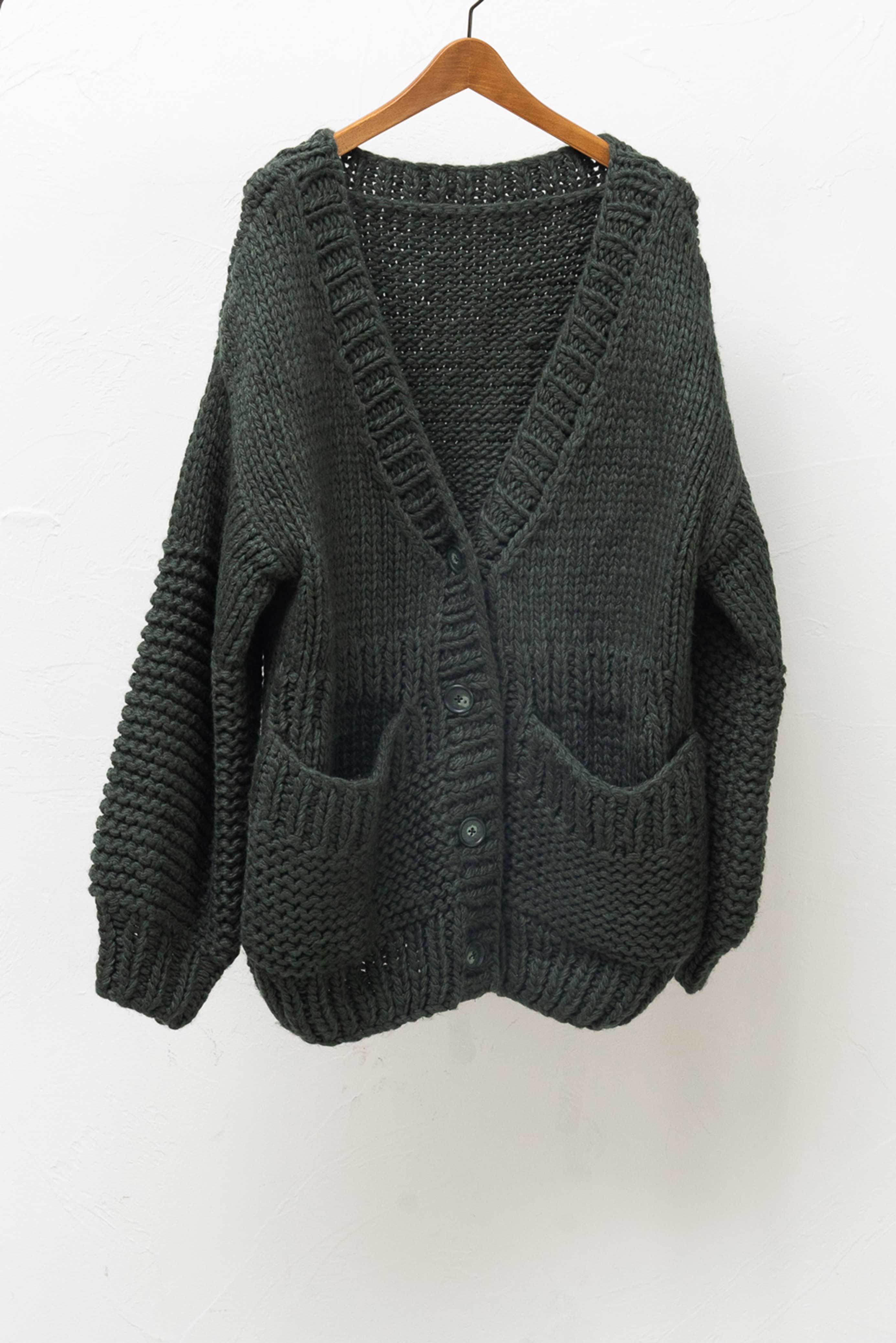OVERSIZED HAND KNITTED COAT/オーバーサイズハンドニットコート