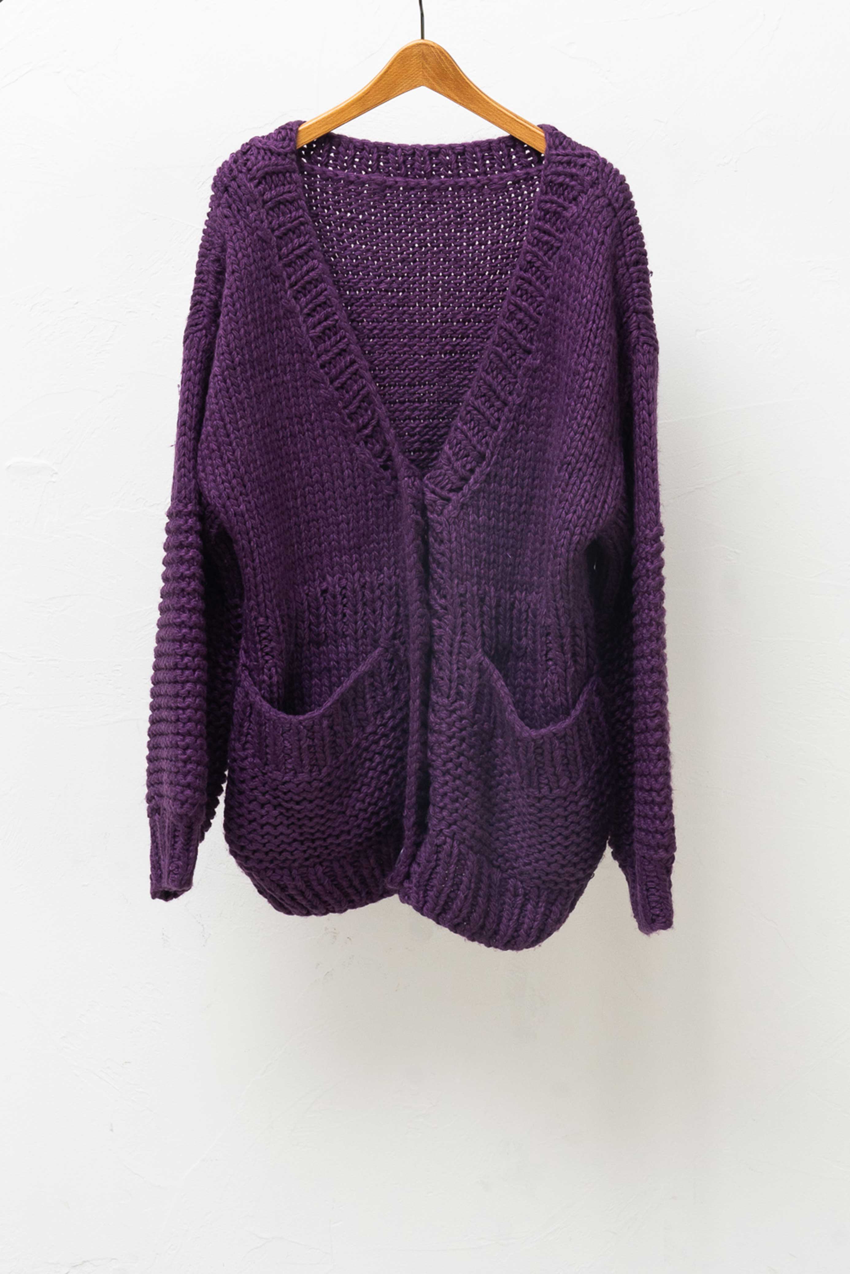 OVERSIZED HAND KNITTED COAT/オーバーサイズハンドニットコート