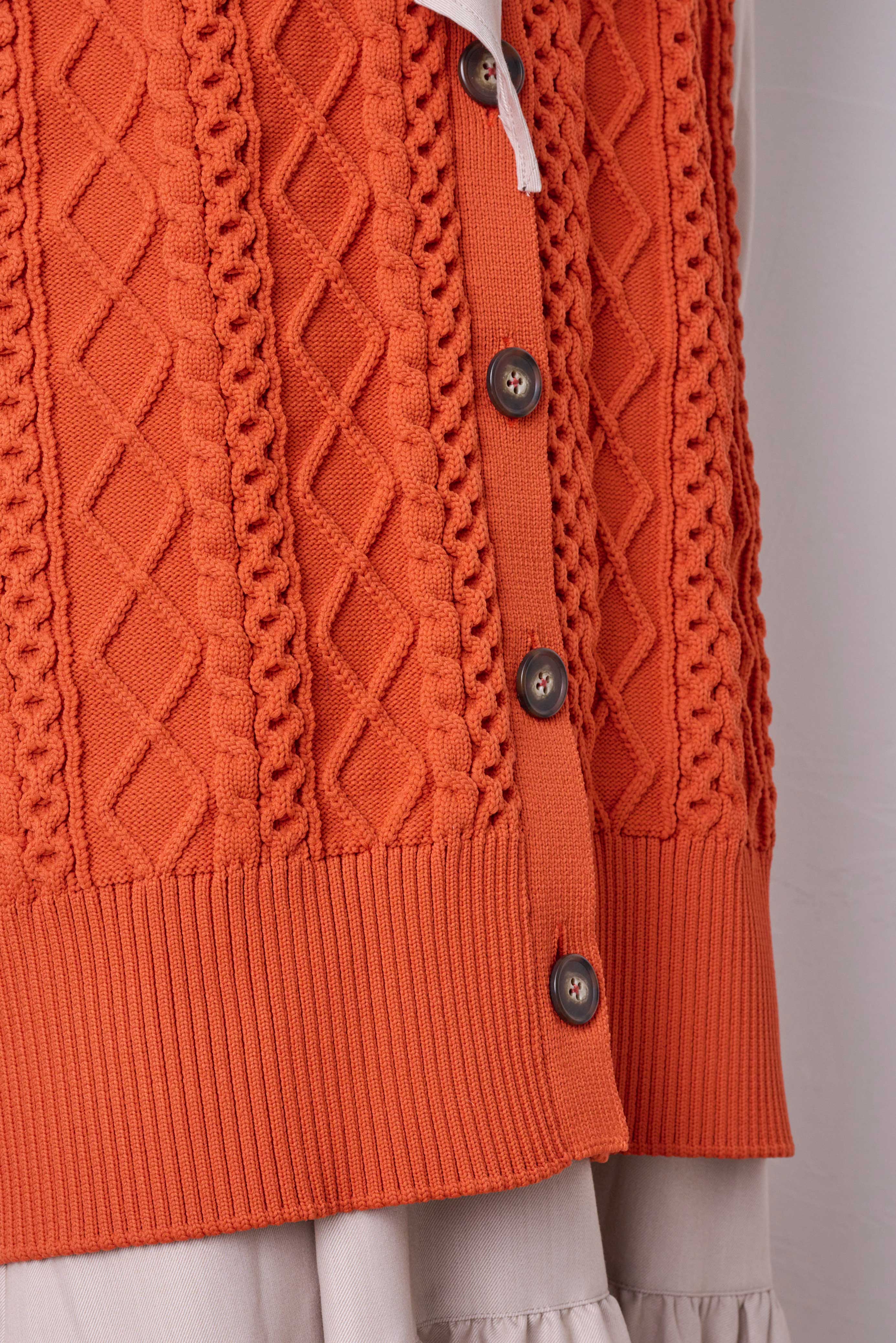 HIGH GAUGE CABLE KNIT VEST/ハイゲージケーブルニットベスト