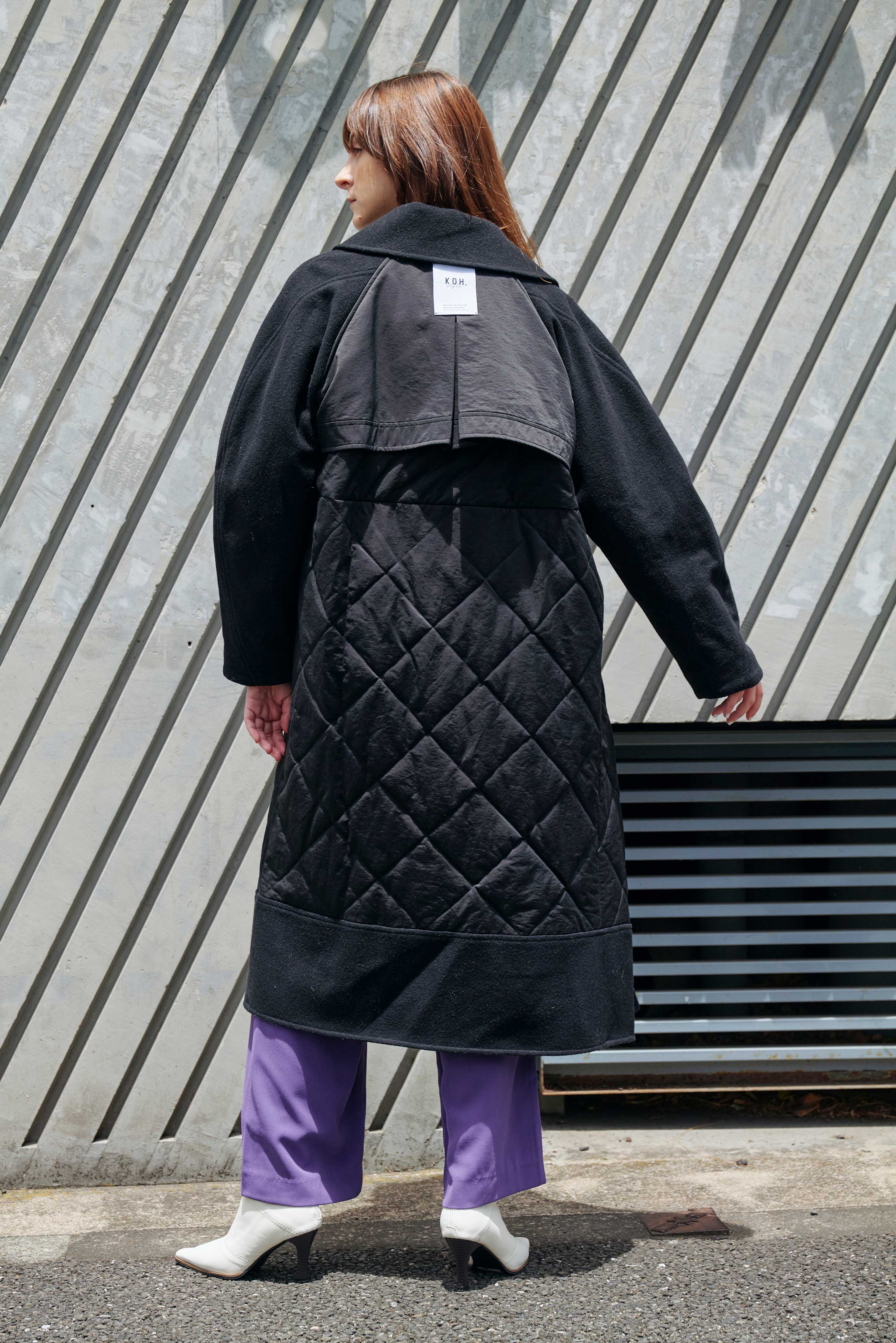 DESIGN SLEEVES QUILTING COAT/サーキュラースリーブキルティングコート