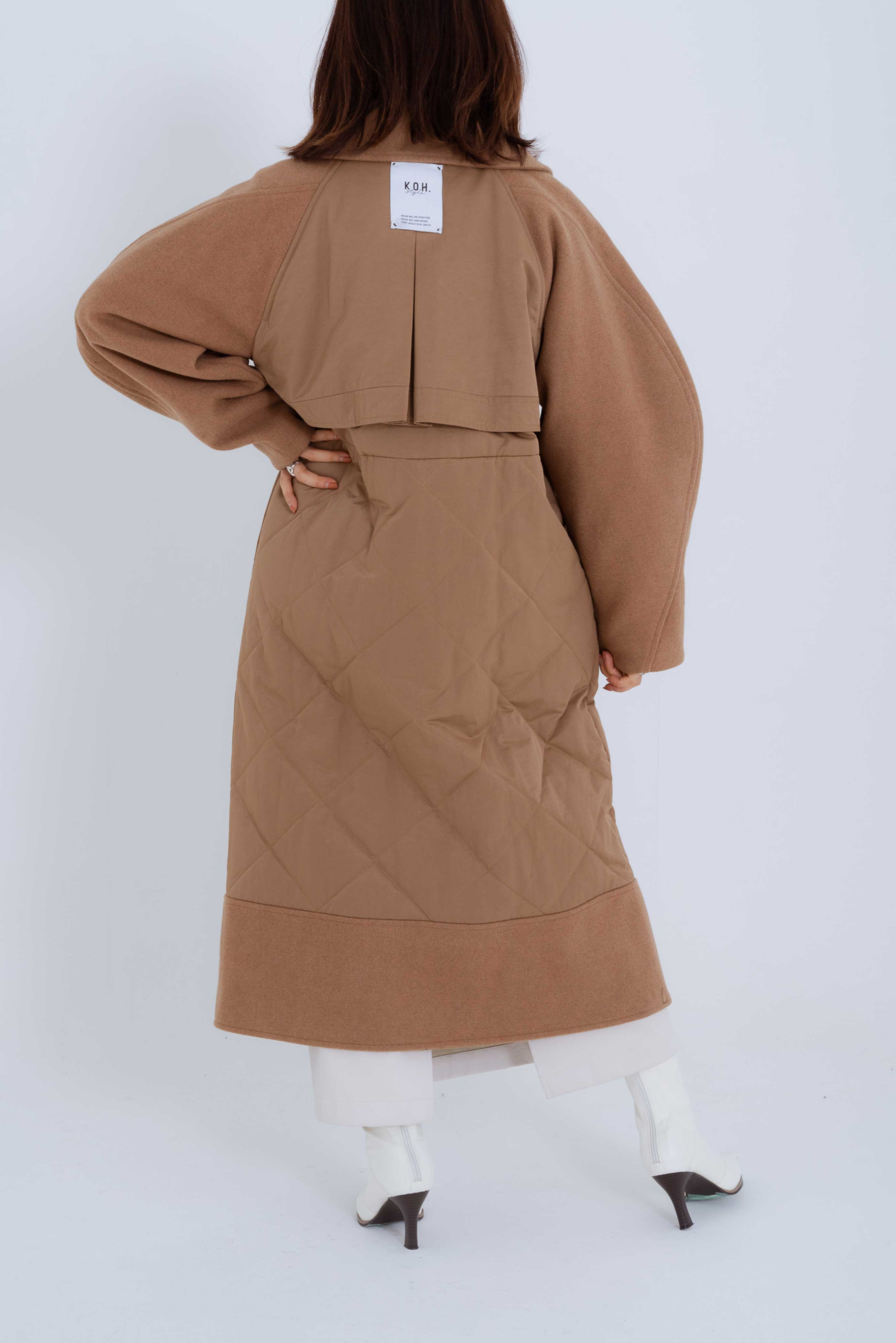 DESIGN SLEEVES QUILTING COAT/サーキュラースリーブキルティングコート