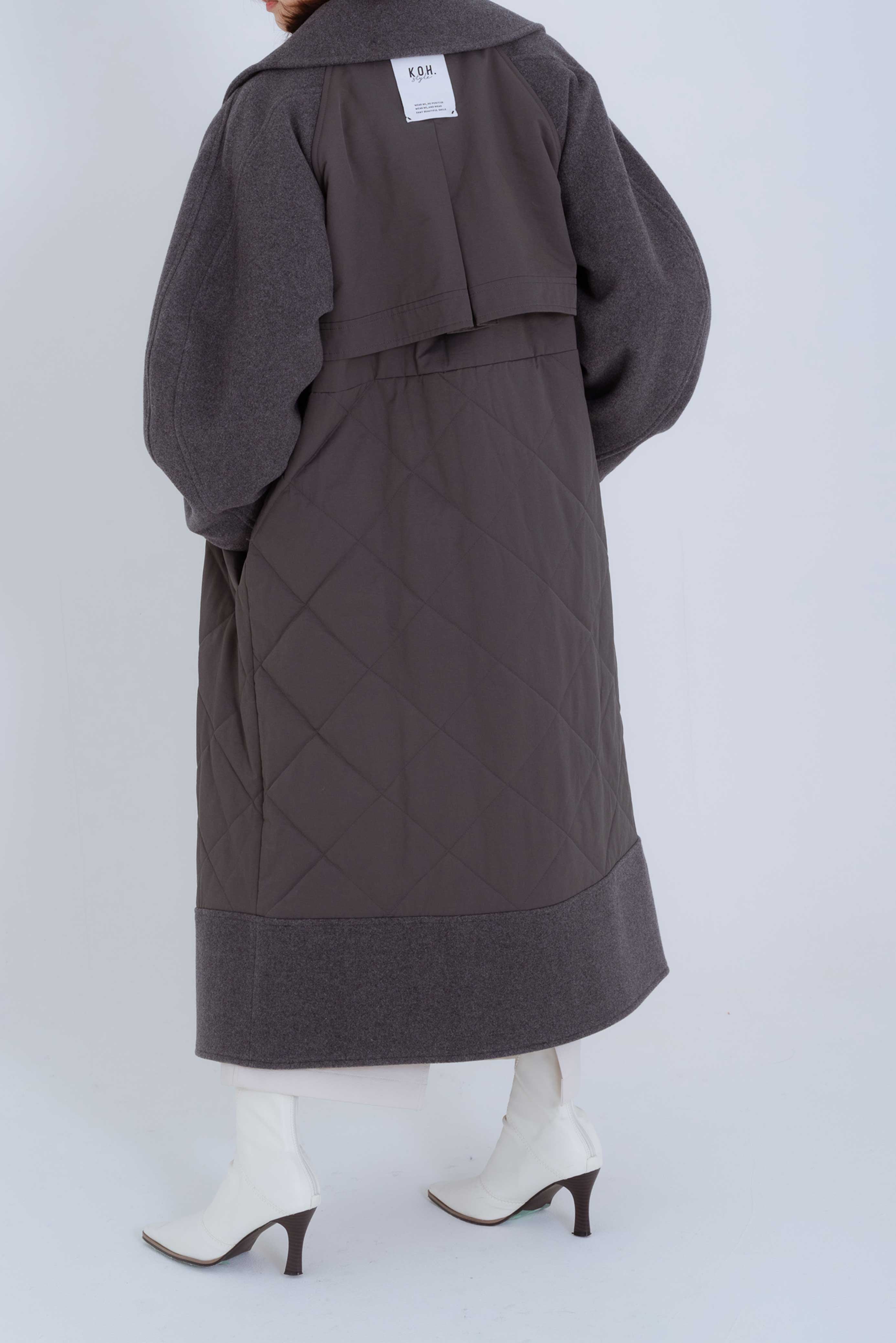DESIGN SLEEVES QUILTING COAT/サーキュラースリーブキルティングコート