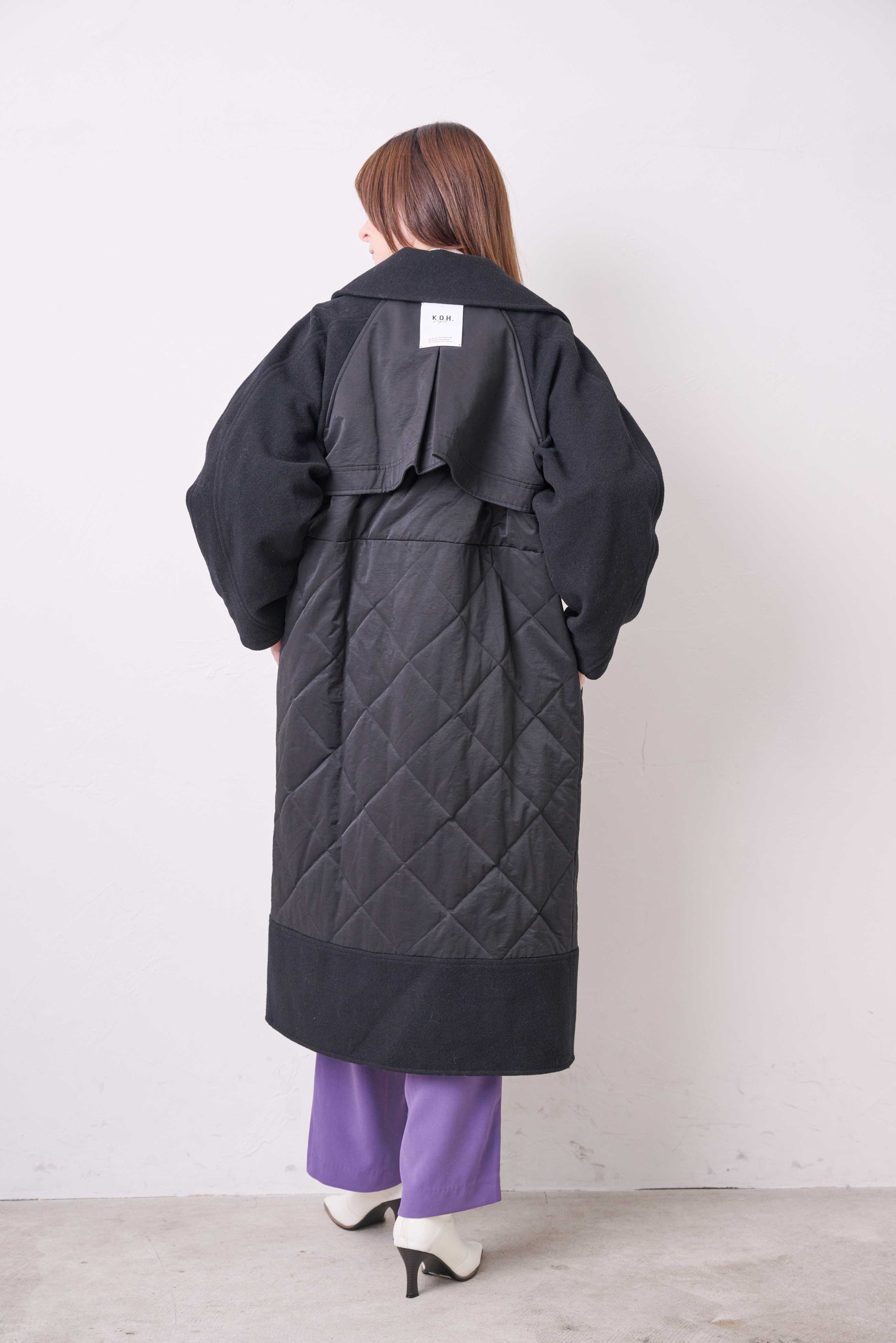 DESIGN SLEEVES QUILTING COAT/サーキュラースリーブキルティングコート
