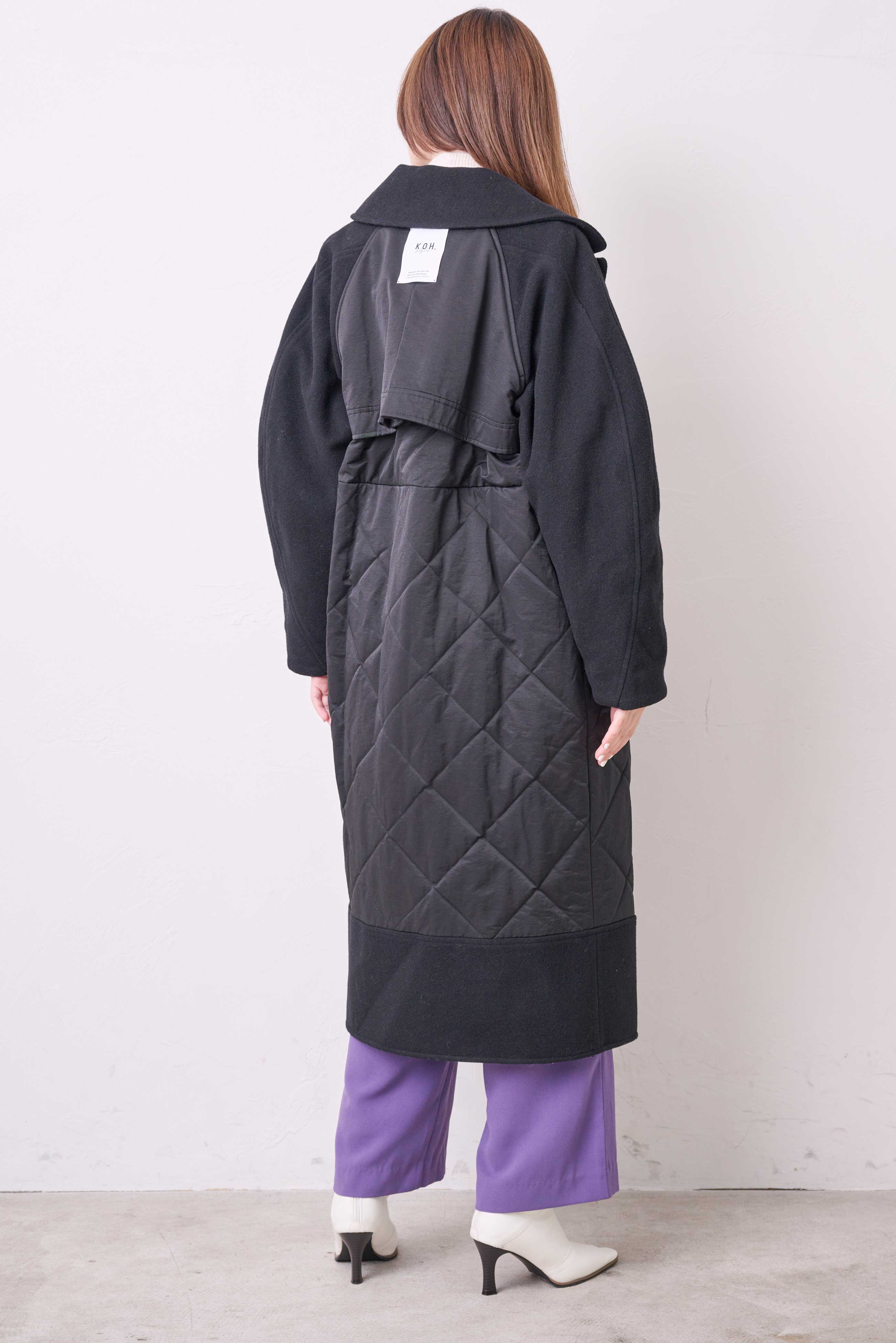 DESIGN SLEEVES QUILTING COAT/サーキュラースリーブキルティングコート