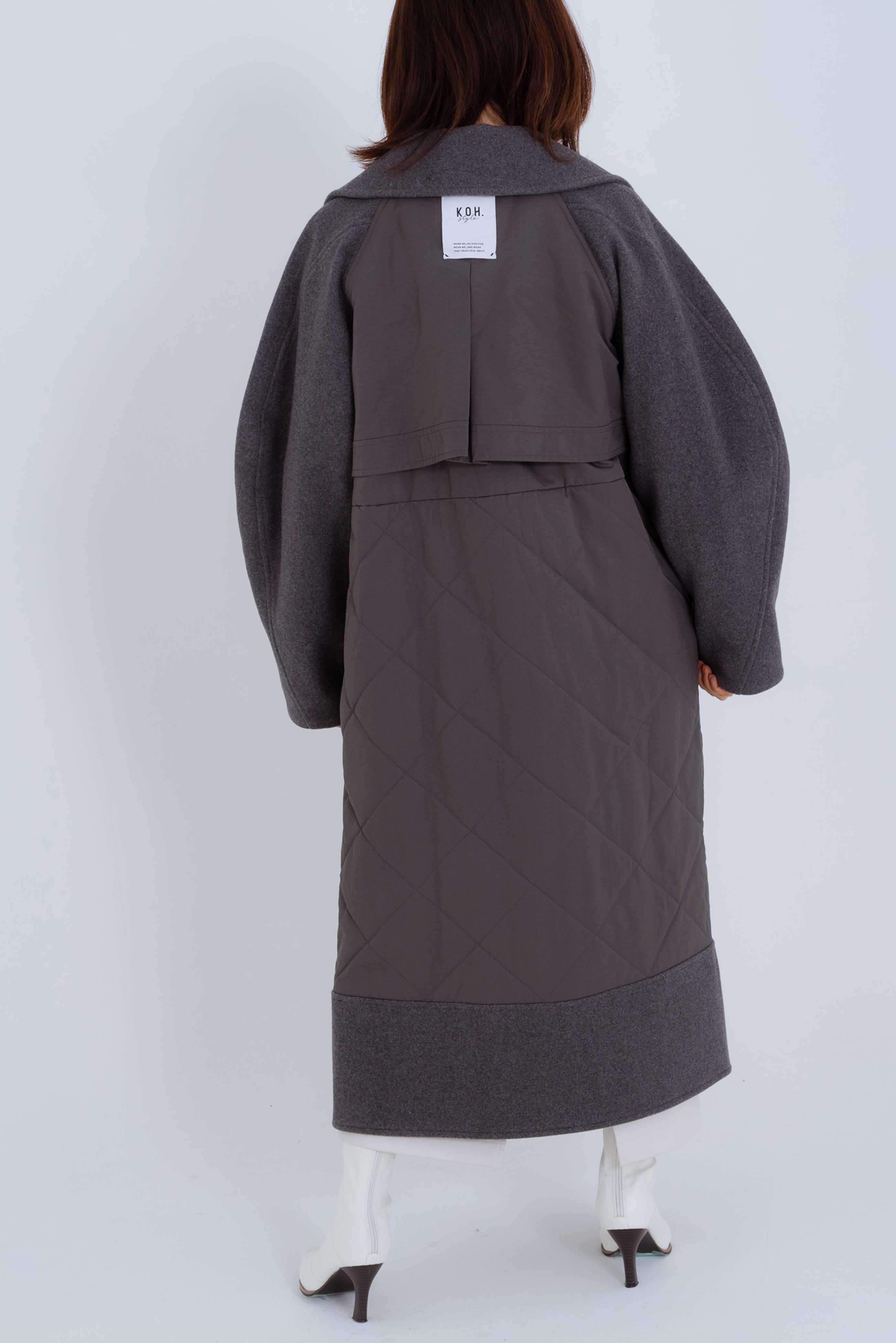 DESIGN SLEEVES QUILTING COAT/サーキュラースリーブキルティングコート