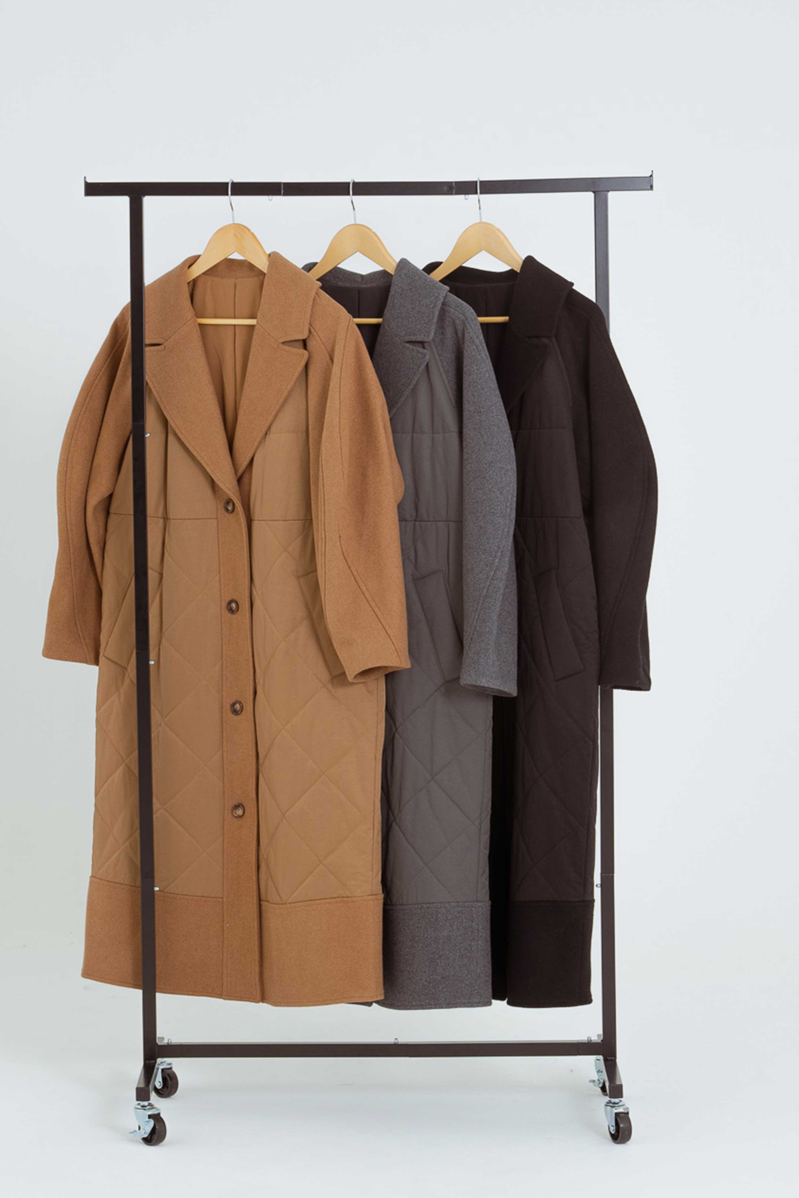 DESIGN SLEEVES QUILTING COAT/サーキュラースリーブキルティングコート