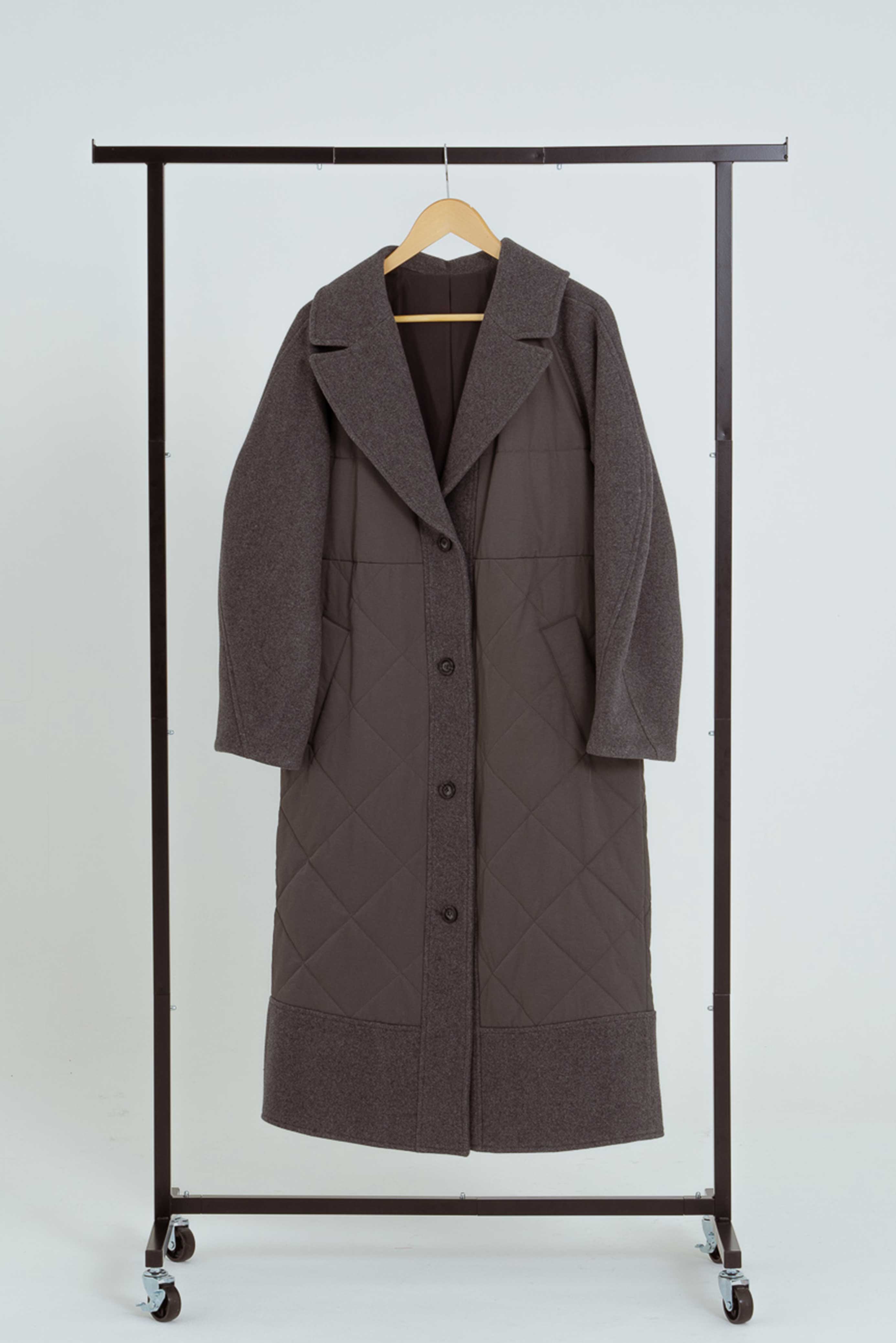 DESIGN SLEEVES QUILTING COAT/サーキュラースリーブキルティングコート