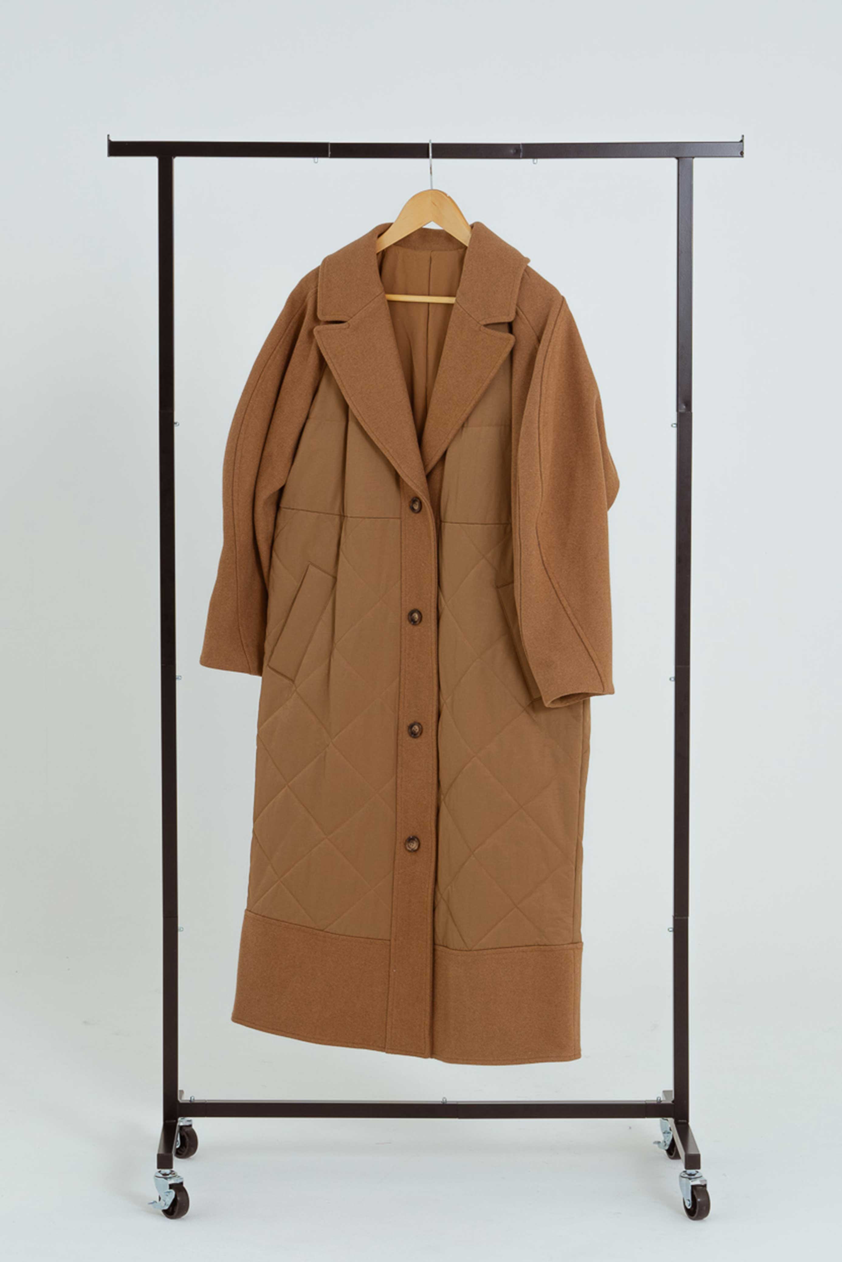 DESIGN SLEEVES QUILTING COAT/サーキュラースリーブキルティングコート