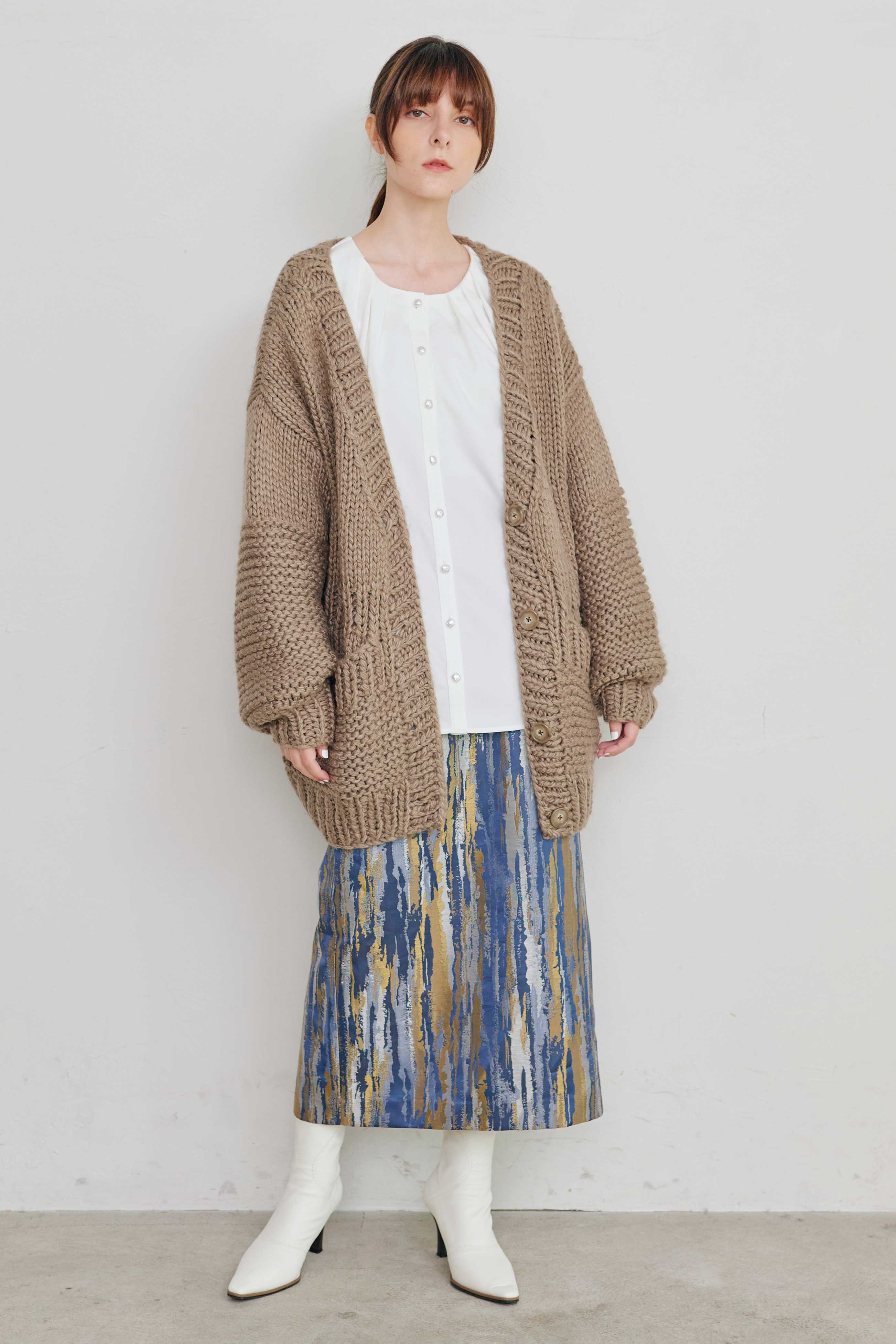 JACQUARD PENCIL SKIRT/ジャカードペンシルスカート
