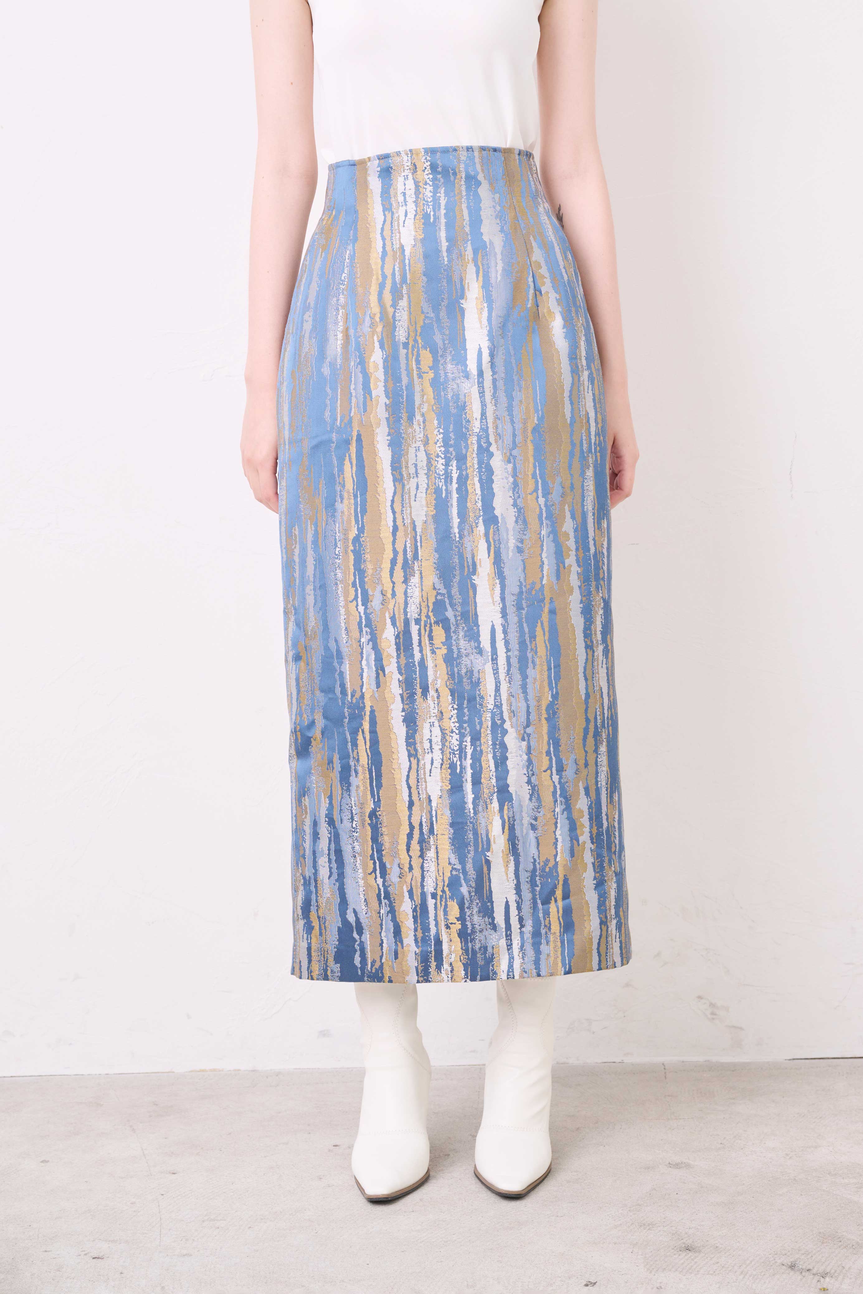 JACQUARD PENCIL SKIRT/ジャカードペンシルスカート