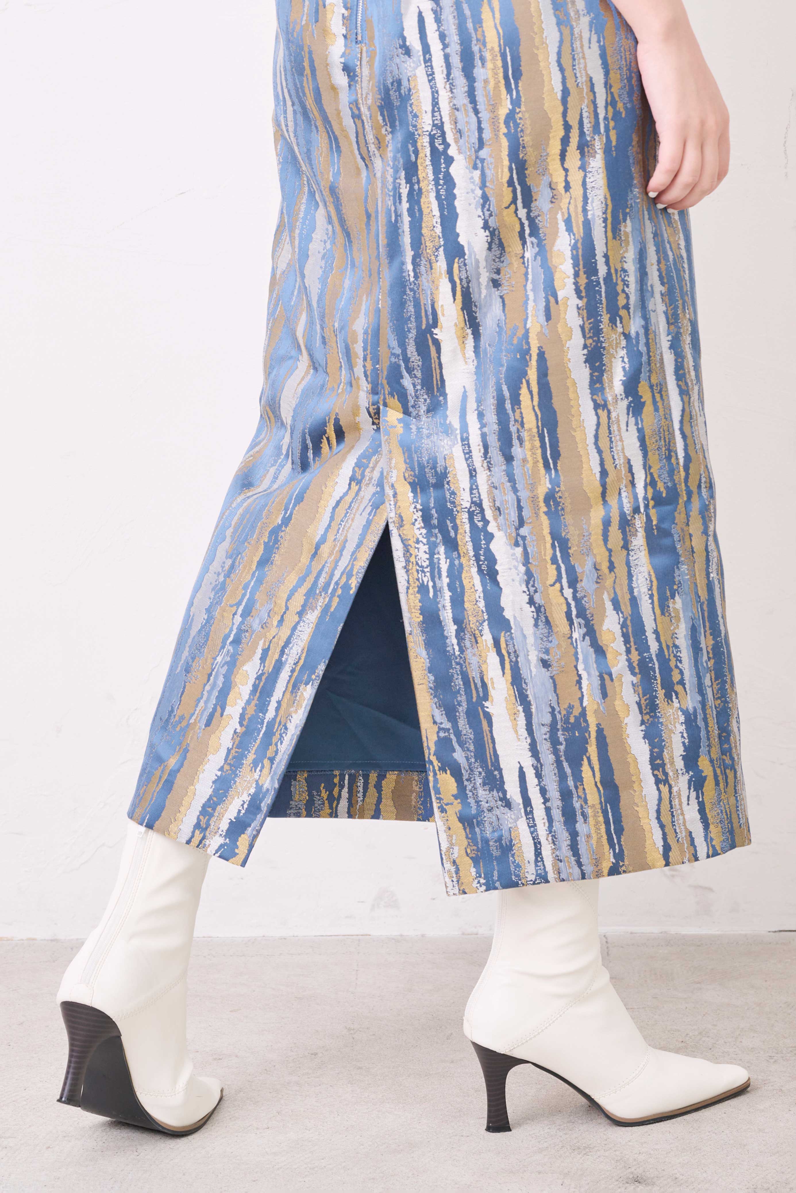 JACQUARD PENCIL SKIRT/ジャカードペンシルスカート