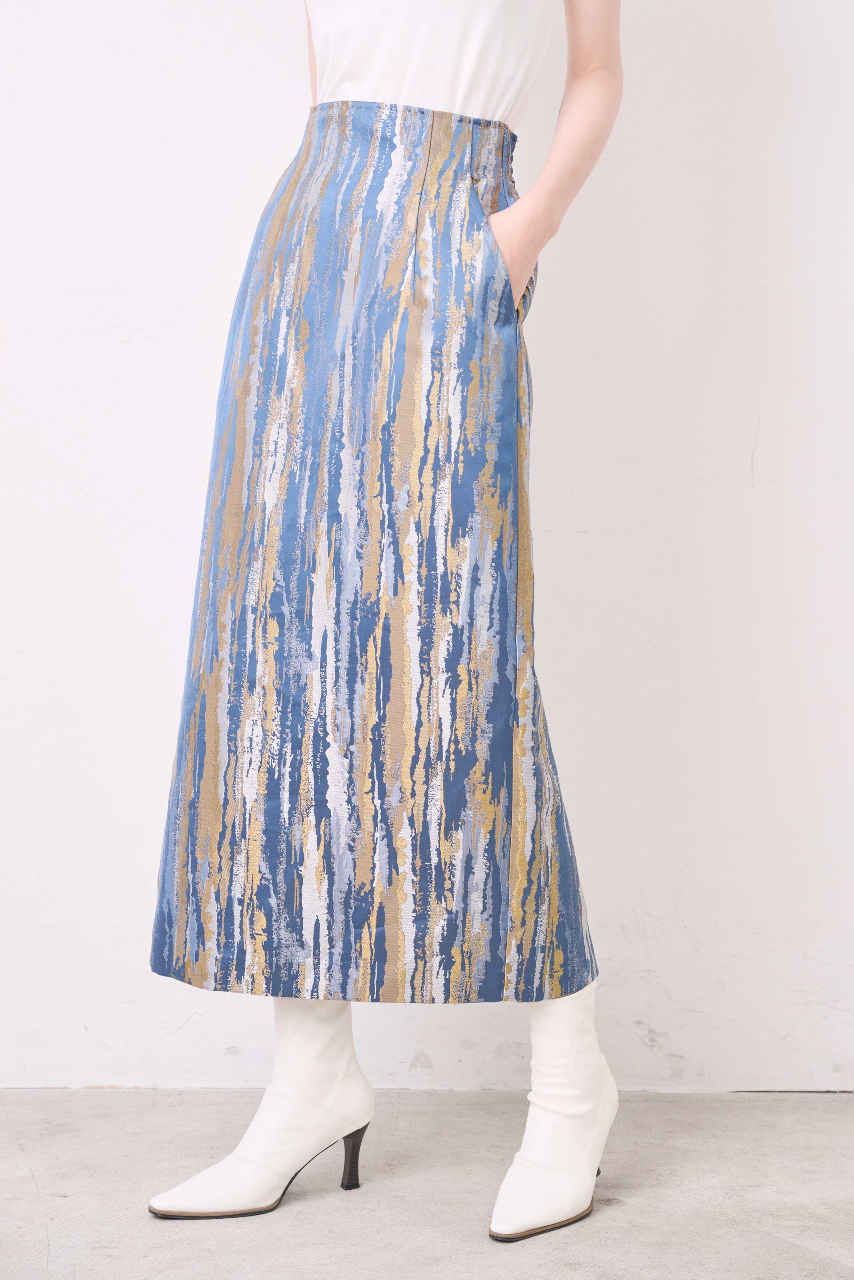 JACQUARD PENCIL SKIRT/ジャカードペンシルスカート