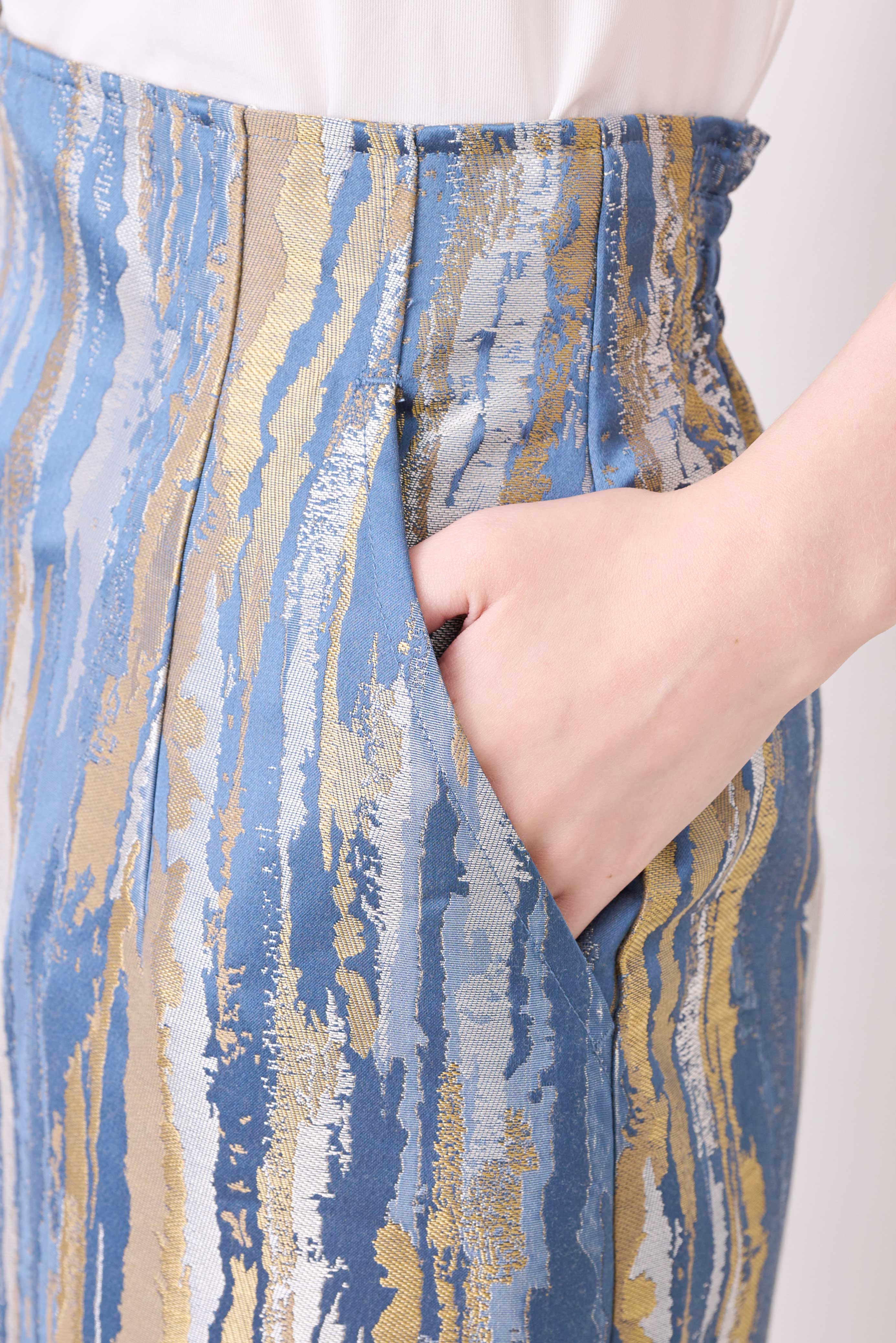 JACQUARD PENCIL SKIRT/ジャカードペンシルスカート