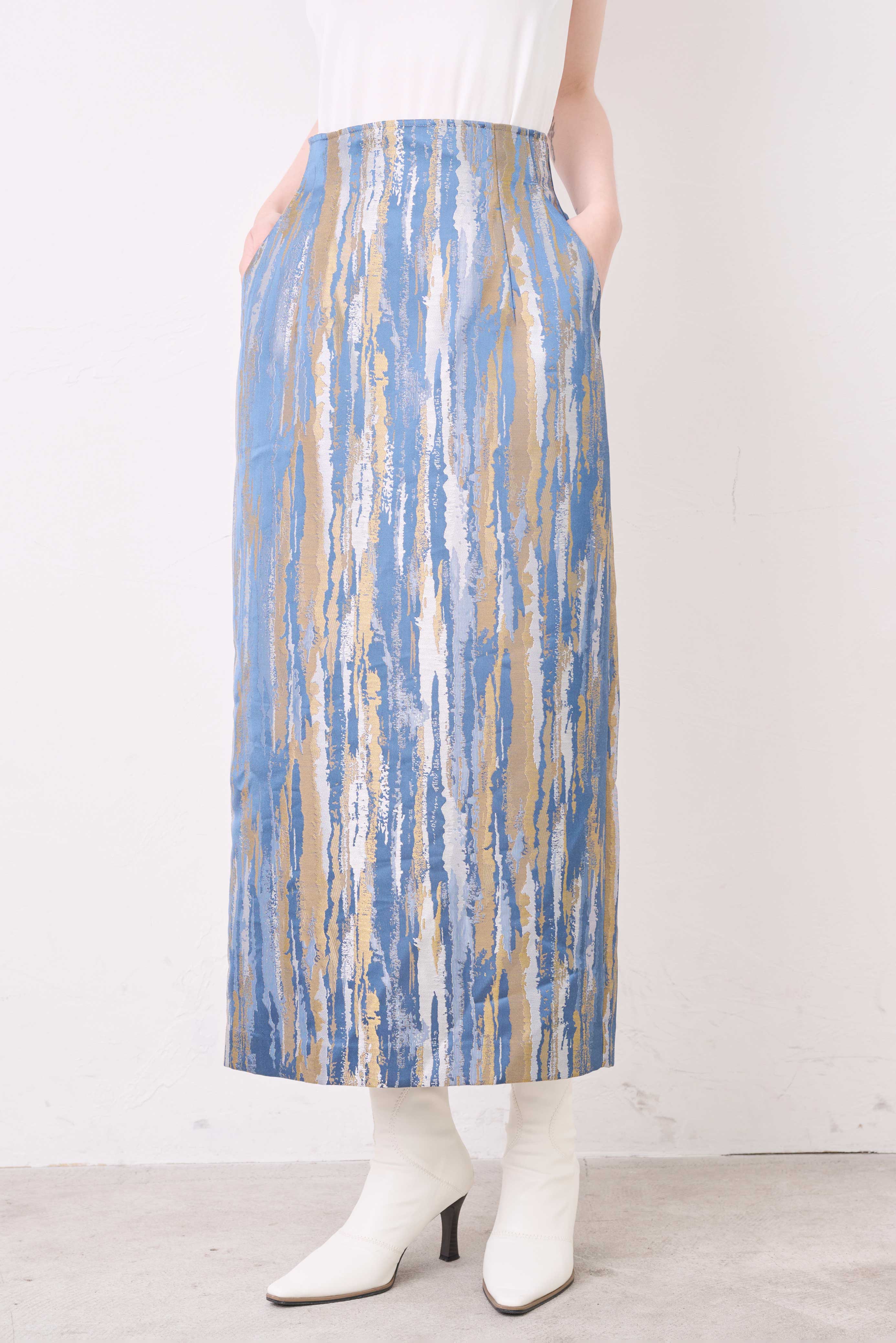 JACQUARD PENCIL SKIRT/ジャカードペンシルスカート