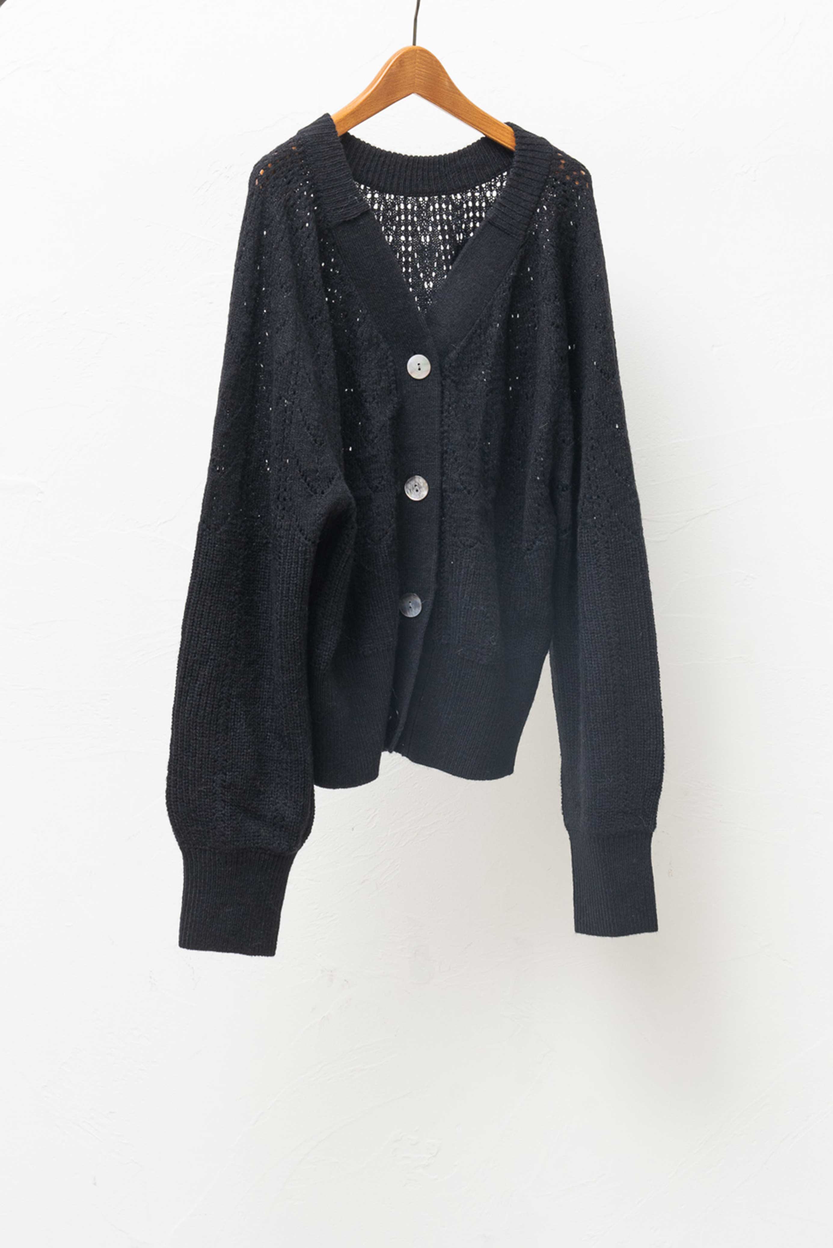 OPENWORK KNITTING 2WAY TOPS/求心透かし編み2WAYニット