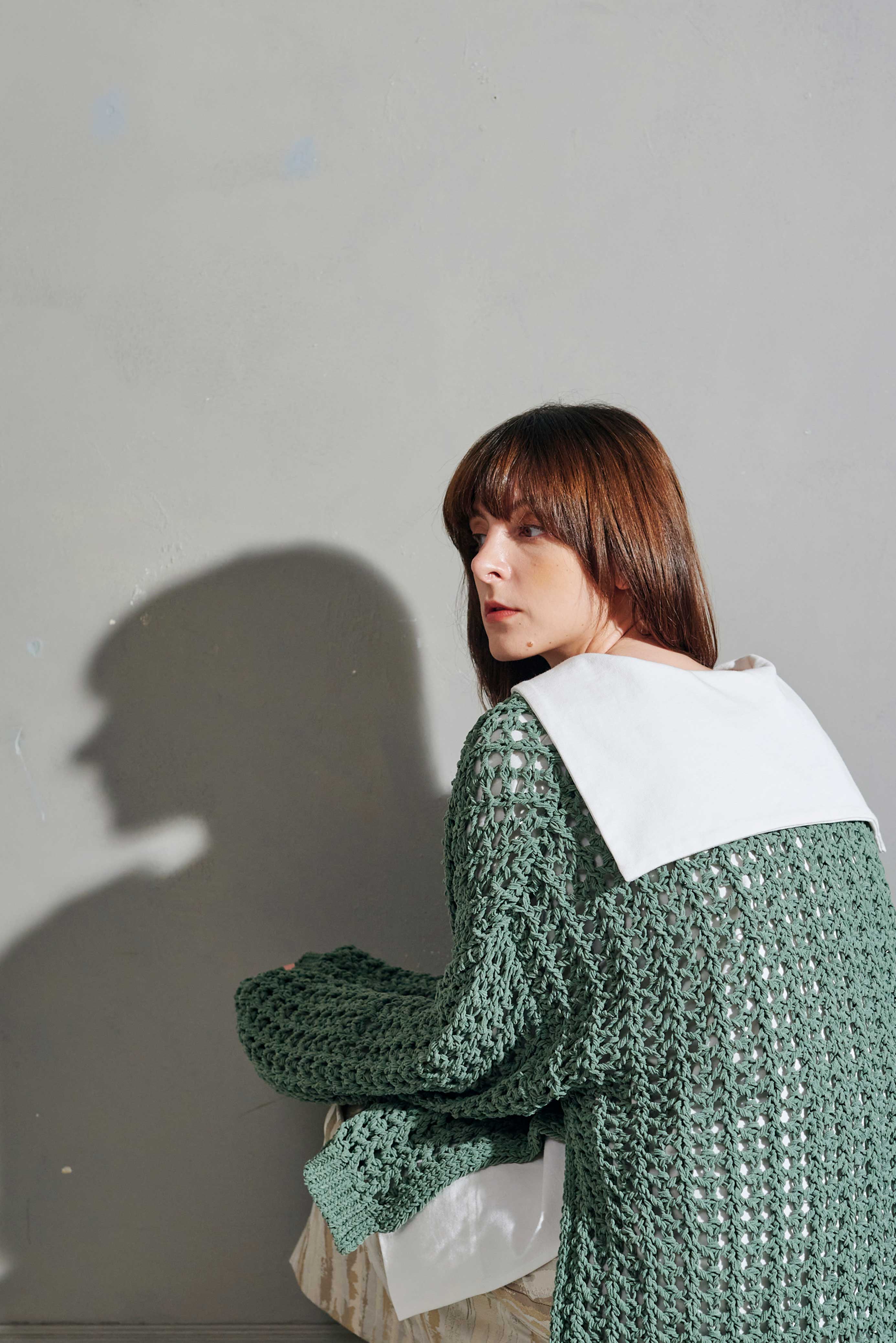 SIDE SLIT MESH KNITTING TOP/サイドスリットメッシュニット